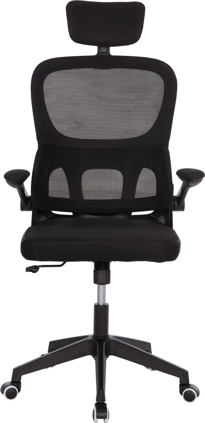 Karrige zyre Baston, rrjetë e zezë, FH18236.01, 64x60x117-127cm