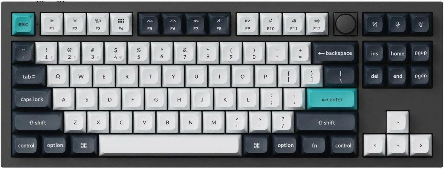 Tastierë mekanike Keychron Q3 Max, Banana Switch, Carbon, e zezë