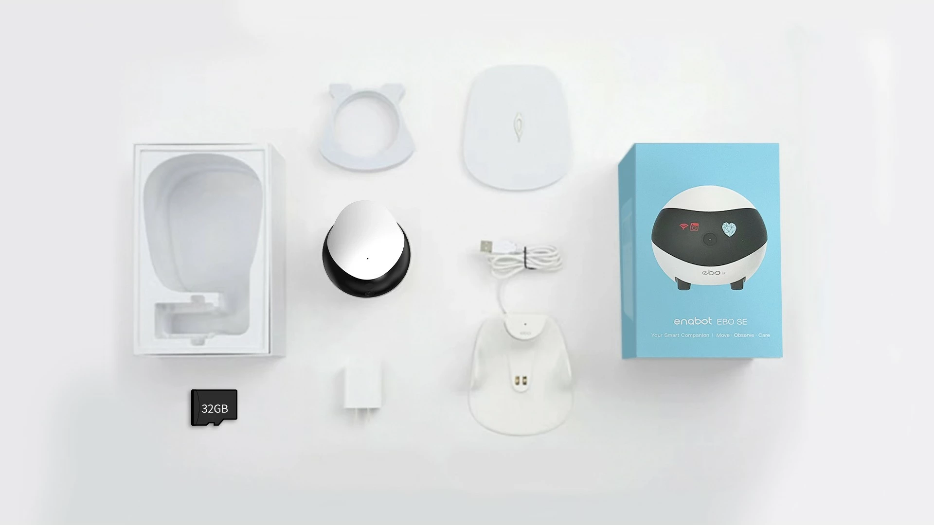 Robot për kafshë Enabot EBO SE, kamera 1080p, WiFi, app, natës, lazer