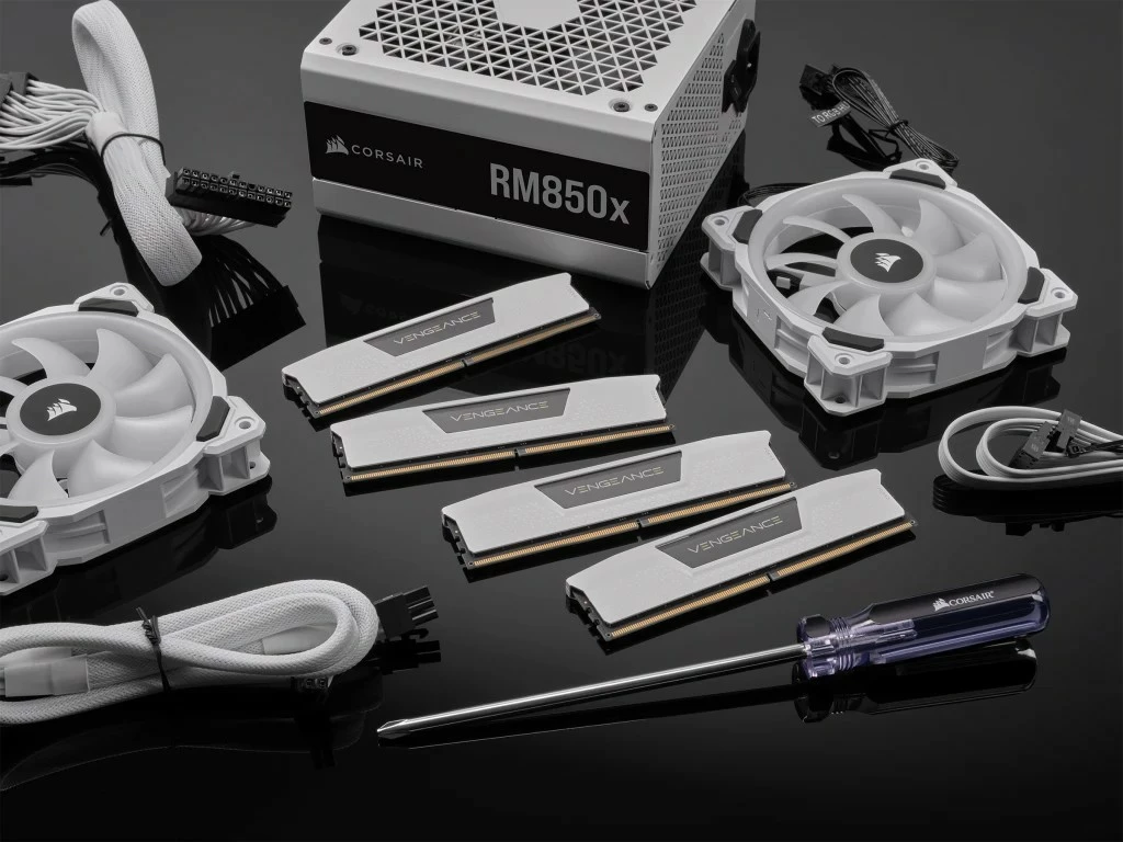 RAM Memorje Corsair Vengeance RGB 32GB (2x16GB) DDR5 5600MHz, e bardhë