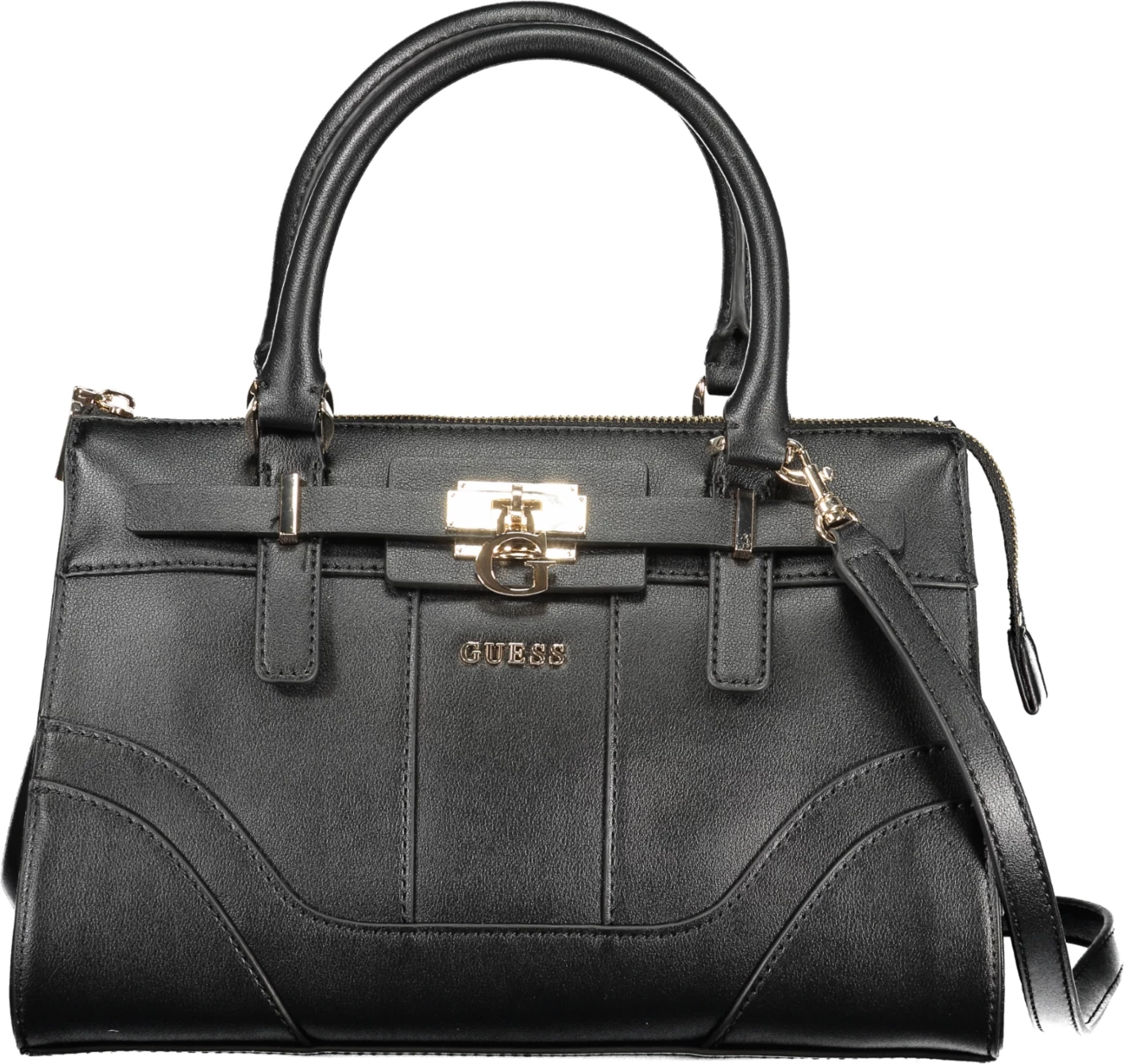 Çantë GUESS JEANS GREYSON II për femra, e zezë