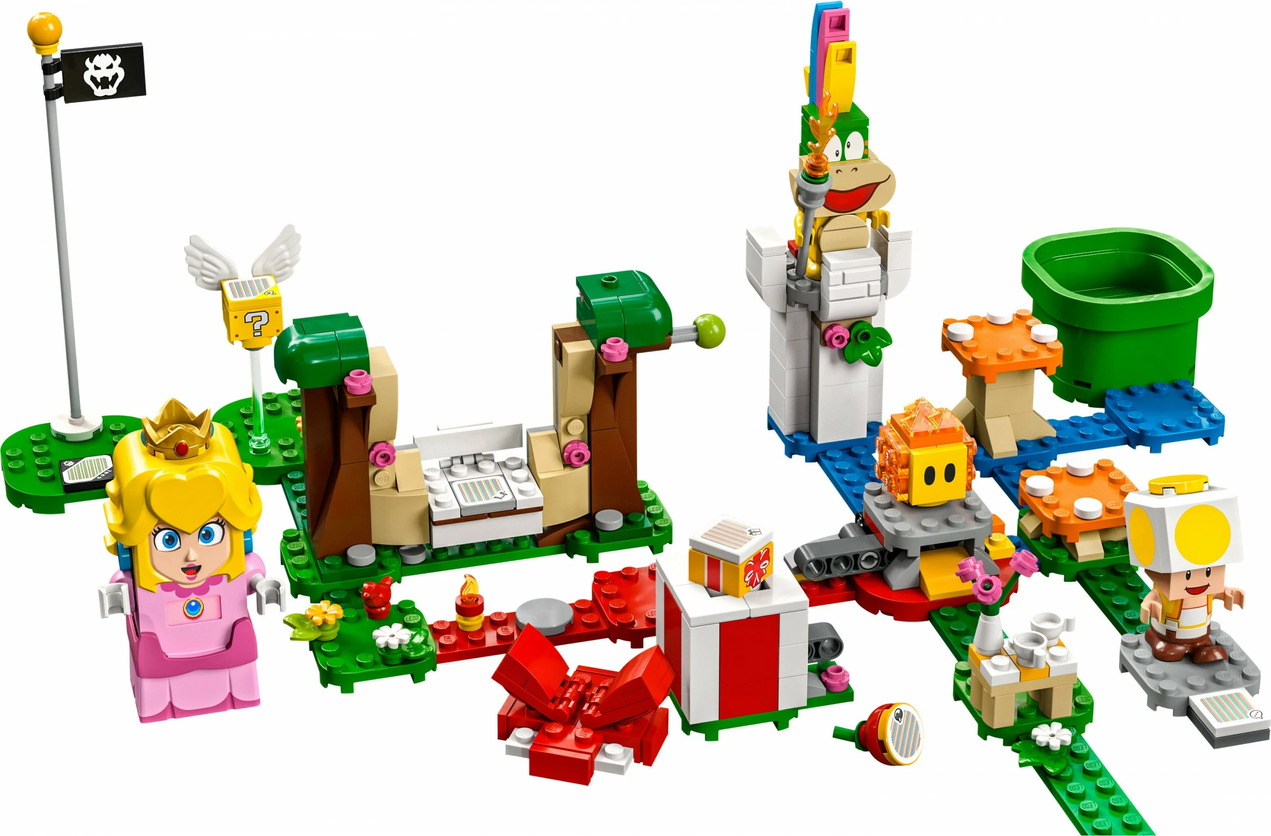 Set ndërtimi LEGO Super Mario 71403, Aventurat me Peach, figurë interaktive, shumëngjyrëshe