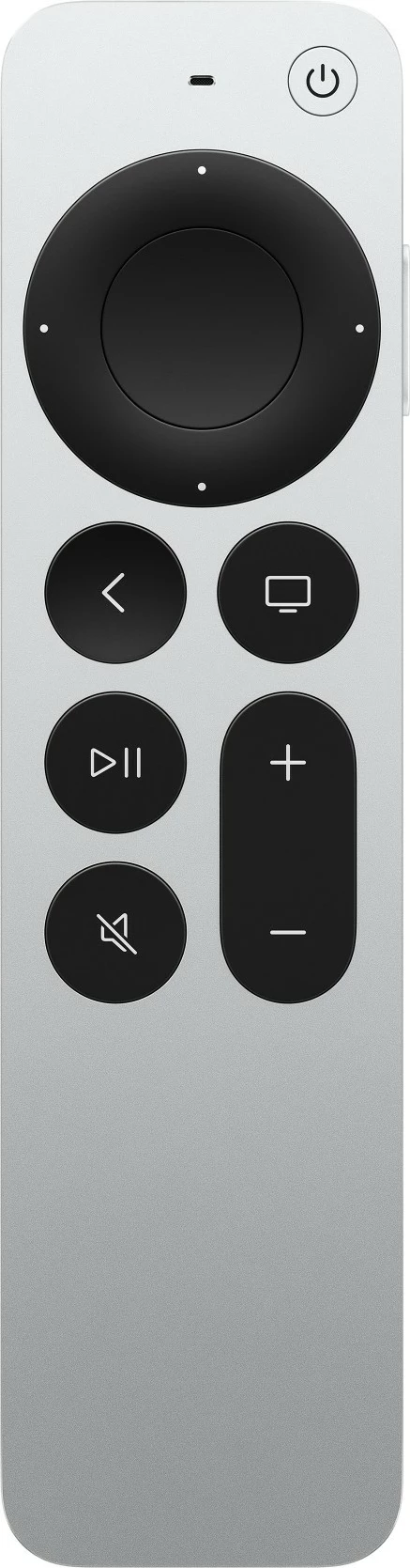 Telekomandë Apple Siri Remote MW5G3Z/A, gjenerata e 3-të, e zezë dhe argjendtë