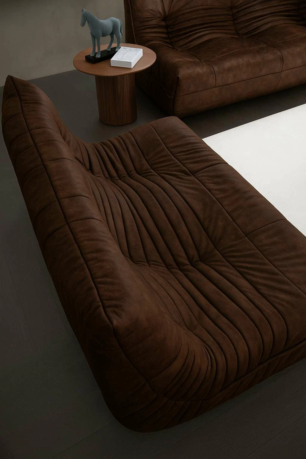 Divan dy ulëshe, ngjyrë kafe, Atelier del Sofa, Bocek