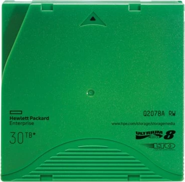 Kasetë të dhënash HPE LTO-8 Ultrium RW, 30TB, Q2078A, e gjelbër