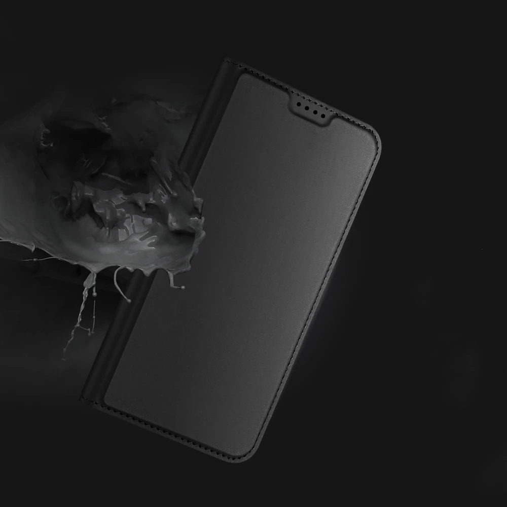 Mbështjellës Dux Ducis Skin Pro për Realme GT Neo 5 / Realme GT3, me kapak, xhep kartelash, funksion standi, e zezë