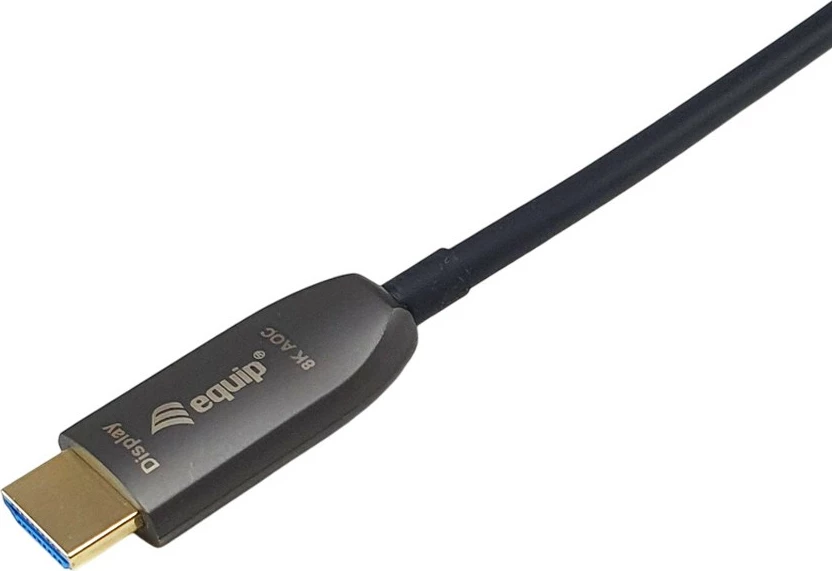 Kabëll HDMI 2.1 Active Optic Armored Equip, 50m, 8K/60Hz, 4K/120Hz, i zi