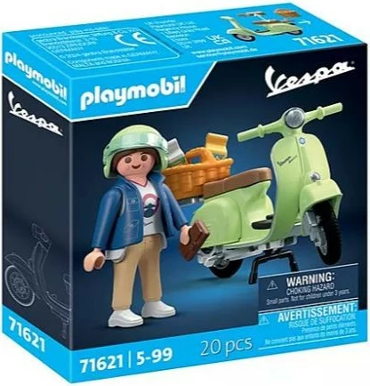 Set lodrash Playmobil Vespa 150 Sprint Veloce 71621, 20 pjesë, e gjelbër e çelët