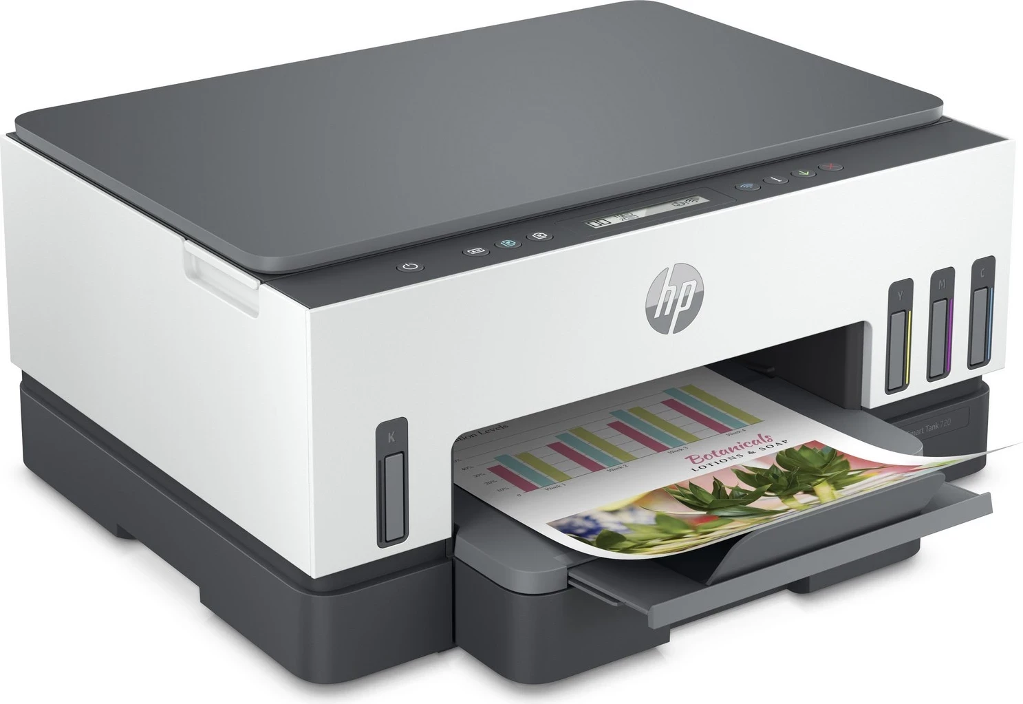Printer HP Smart Tank 720, Duplex, USB, WiFi, Bardhë-Gri