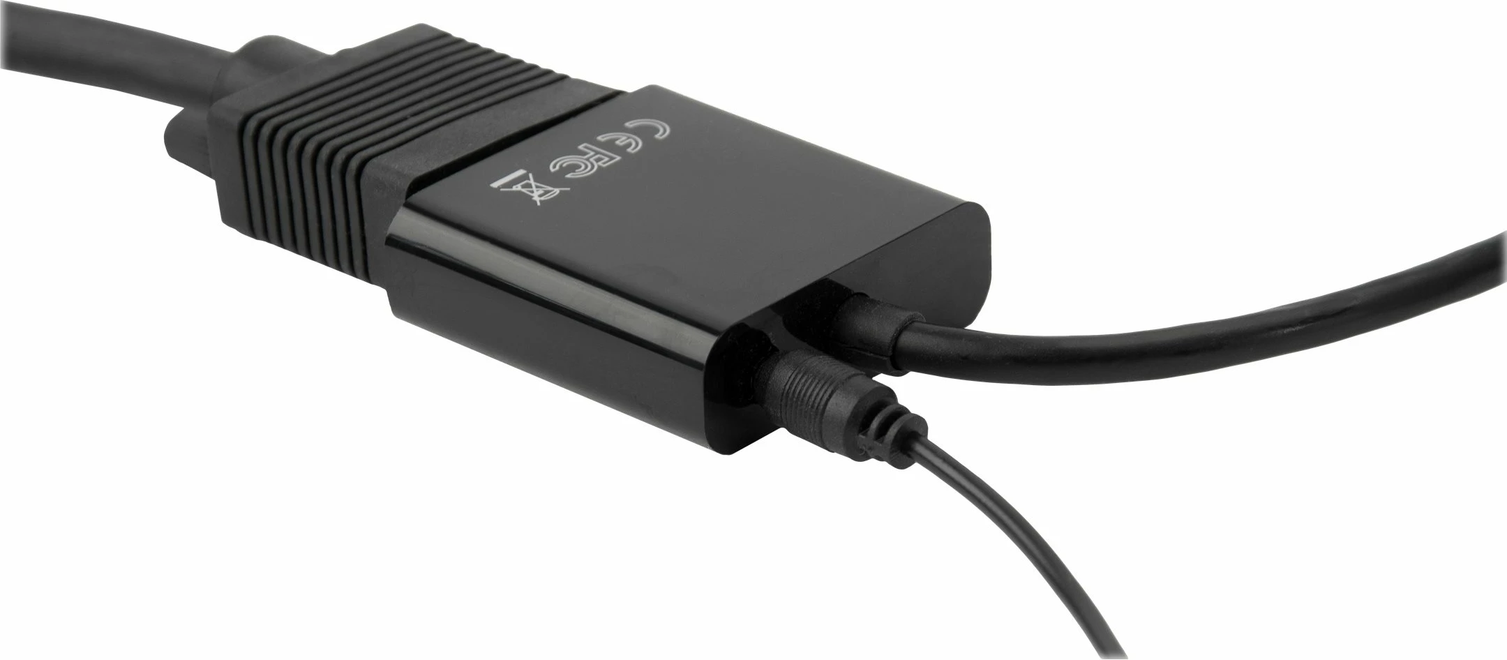 Adapter HDMI në VGA me audio Gembird A-HDMI-VGA-03, i zi