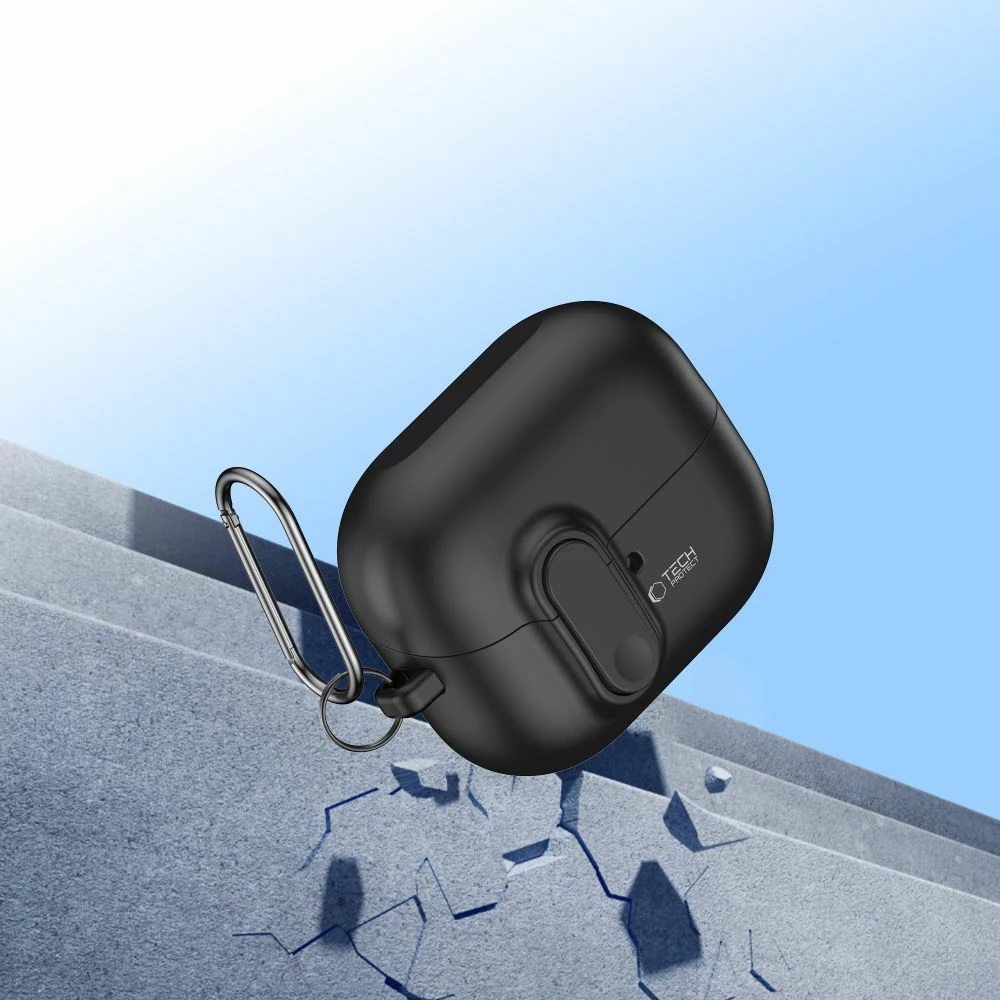 Mbështjellës Tech-Protect Slim Hook për Samsung Galaxy Buds 3 / 3 Pro, i zi