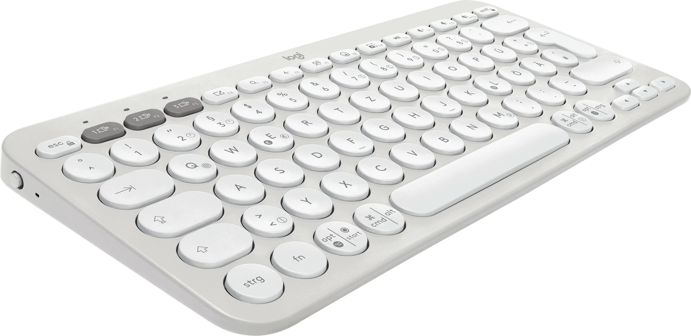 Set tastierë dhe maus Logitech Pebble 2, pa kabllo, gjermanisht, e bardhë
