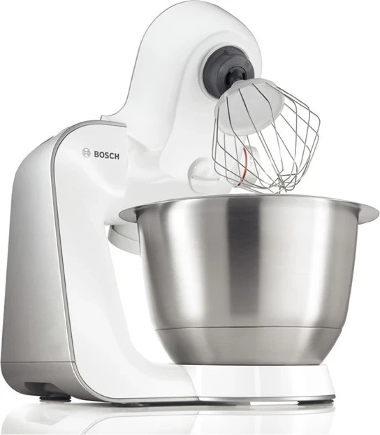 Pajisje përpunuese ushqimesh Bosch MUM 54251, 900W, 3.9 L, çelik inox, e bardhë