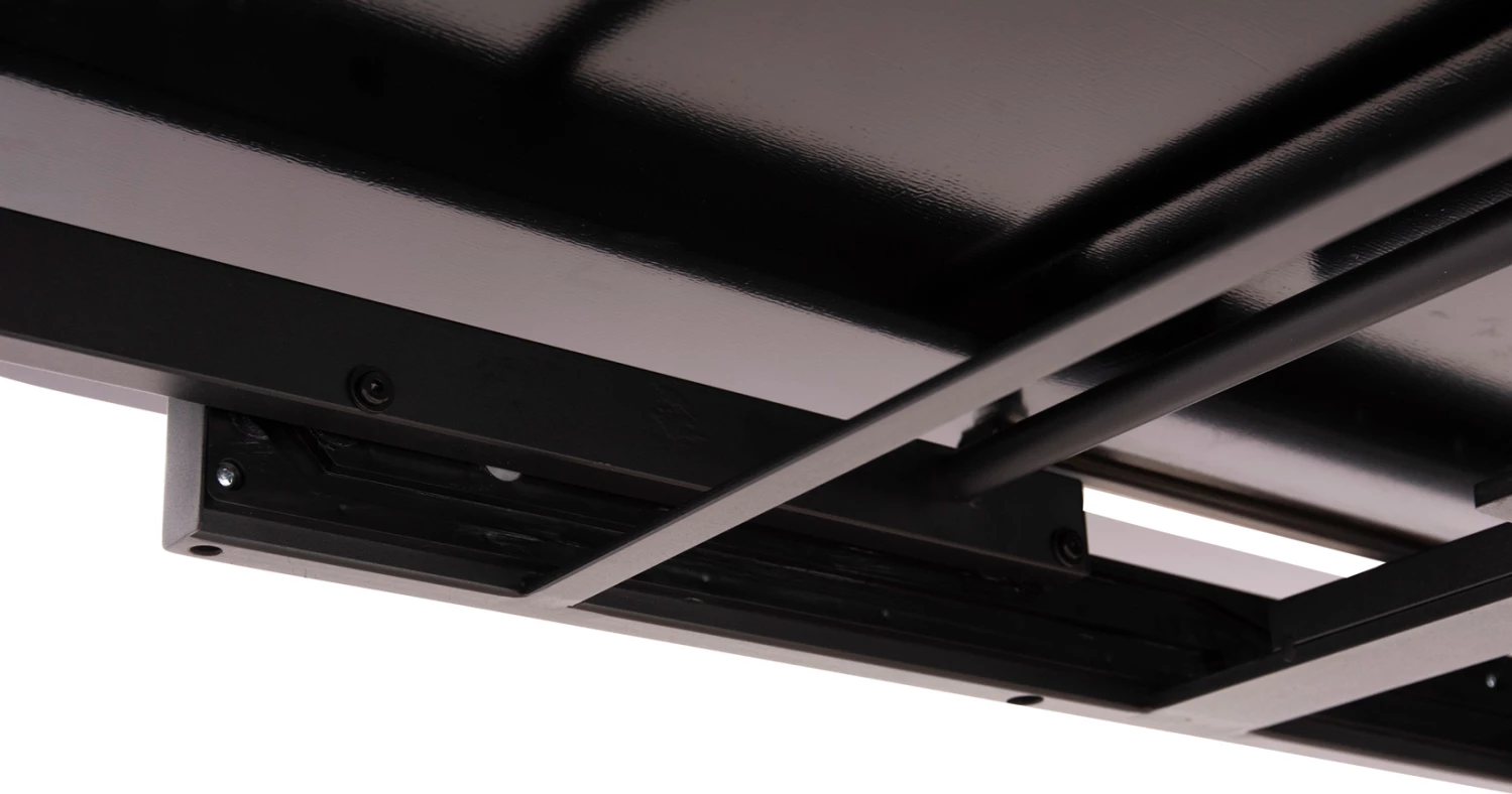 Tavolinë ngrënieje HORIZON, sipërfaqe qeramike, këmbë betule me faner frashëri, 180x90x76cm