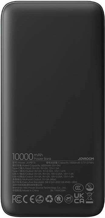 Powerbank Joyroom JR-PBF15, 10000 mAh, 22.5W, LED, e zezë