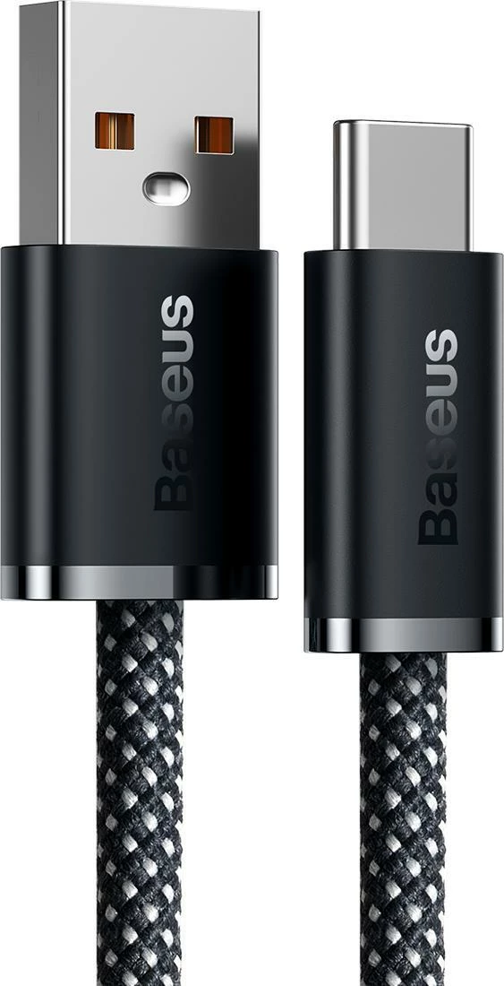 Kablë Baseus Dynamic Series CALD000616 USB-A në USB-C 1m 100W USB 2.0, gri