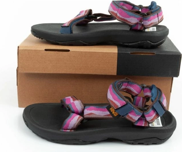 Sandale për fëmijë Teva, të zeza/rozë