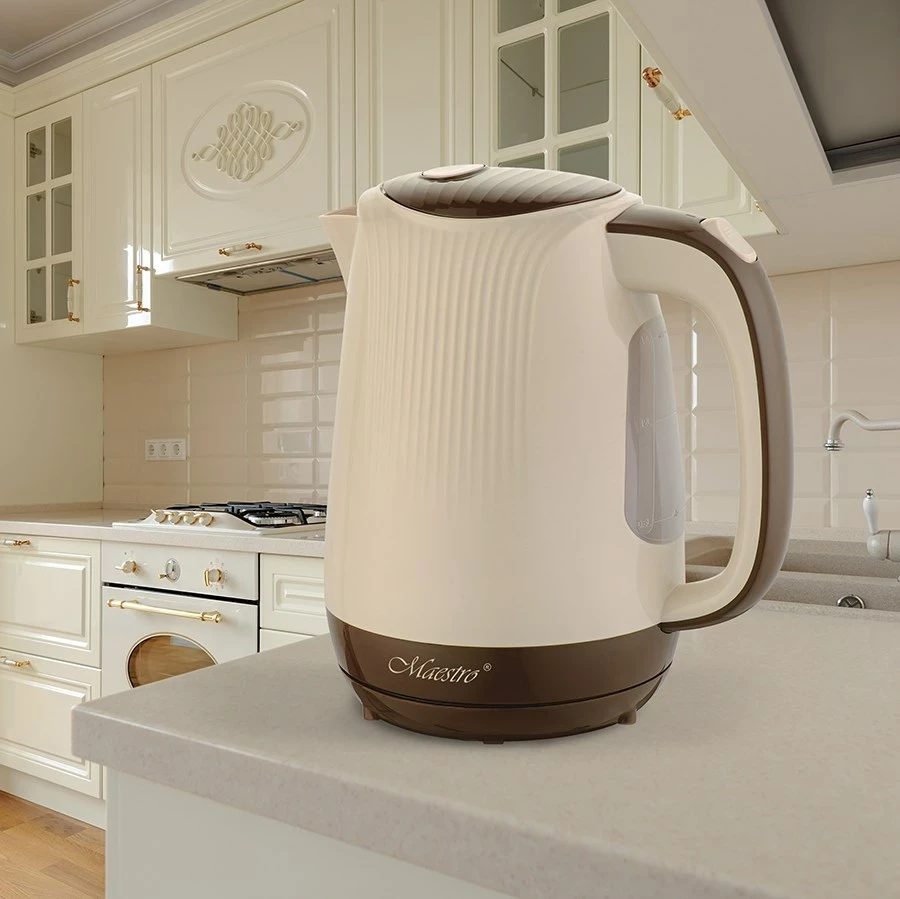Ibrik elektrik Maestro MR-042-BEIGE, 1.7 L, 2200 W, bezhë/kafe