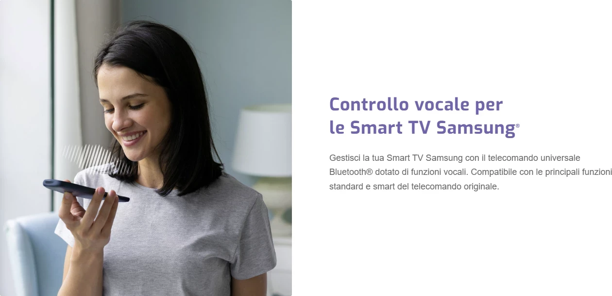 Telekomandë universale Superior Electronics SUPTBB002, Bluetooth, funksione zanore, për Samsung, e zezë