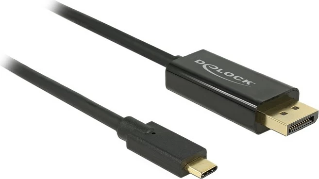 Kabllo DeLOCK 85255, 1 m, USB Type-C, DisplayPort, Gold