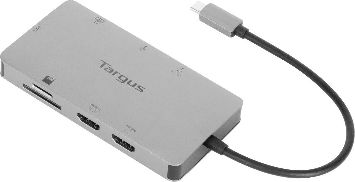 Docking station Targus DOCK423, USB-C, 2x HDMI, 2x USB-A, LAN, SD/MicroSD, argjend