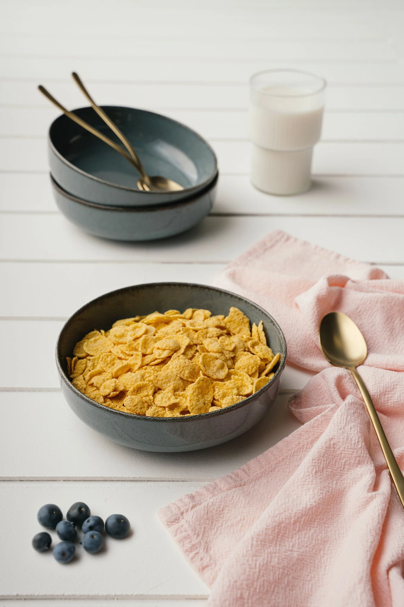 Set tasash porcelani, 6 copë, ngjyrë kaltër, Hermia Concept, MODKAS6Y2730P01