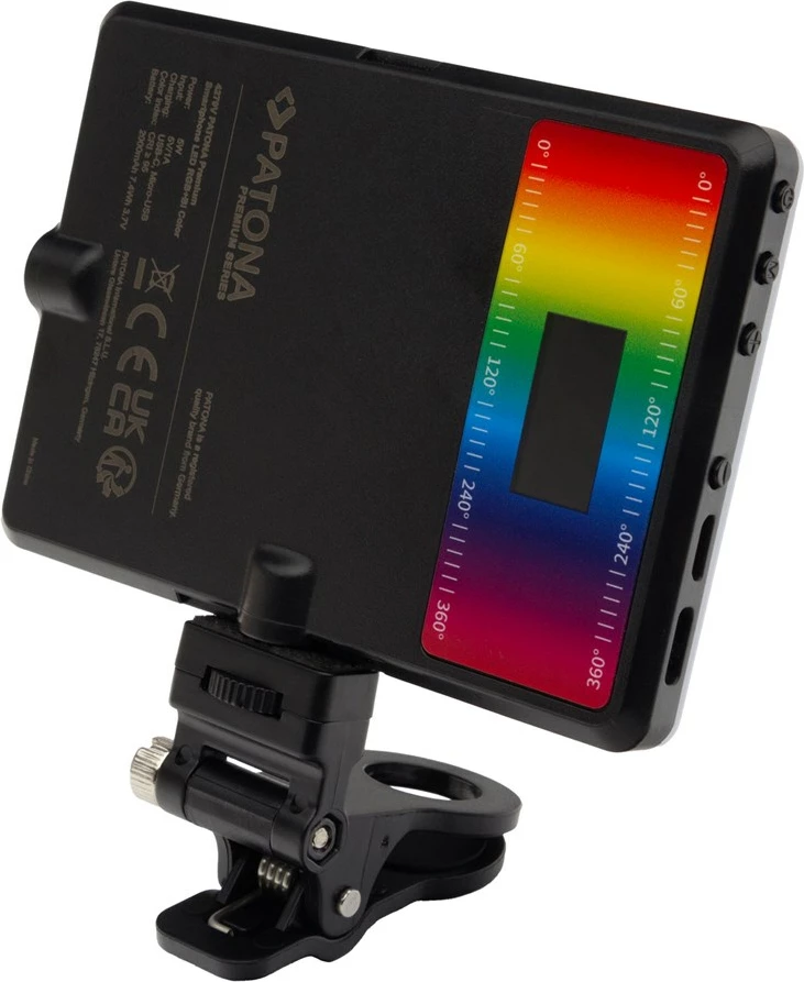 Dritë LED portabile PATONA Premium RGB/Bi-Color për smartphone, 2000 mAh, Bardhë