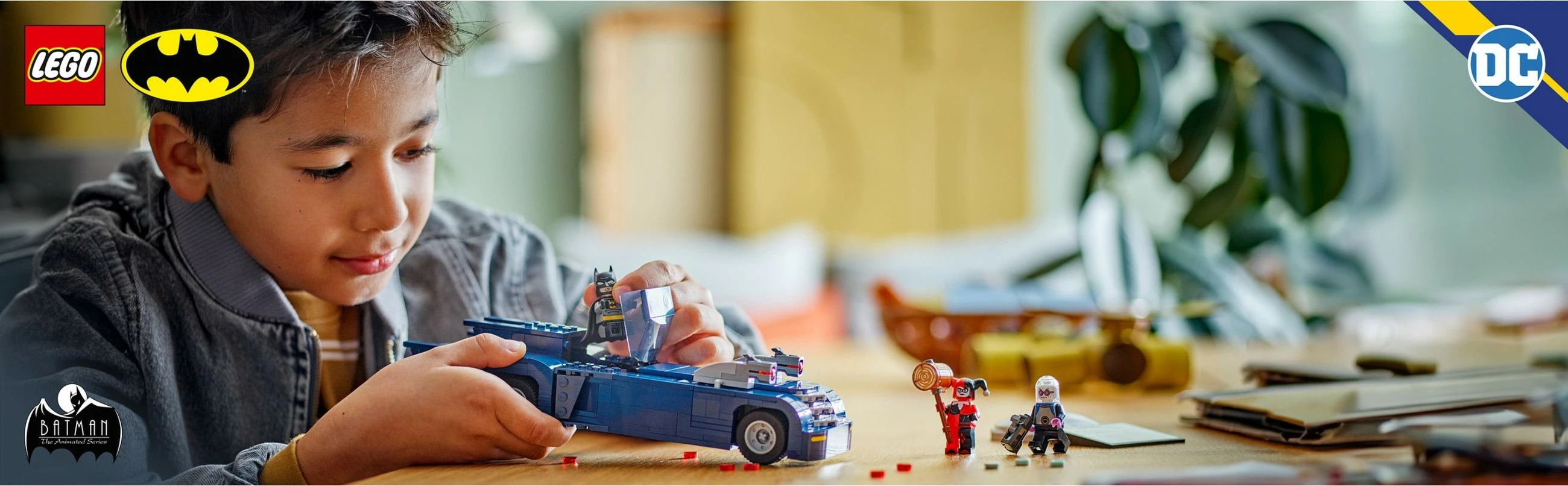 Set ndërtimi LEGO Batman me Batmobile, Harley Quinn dhe Mr. Freeze, 435 pjesë
