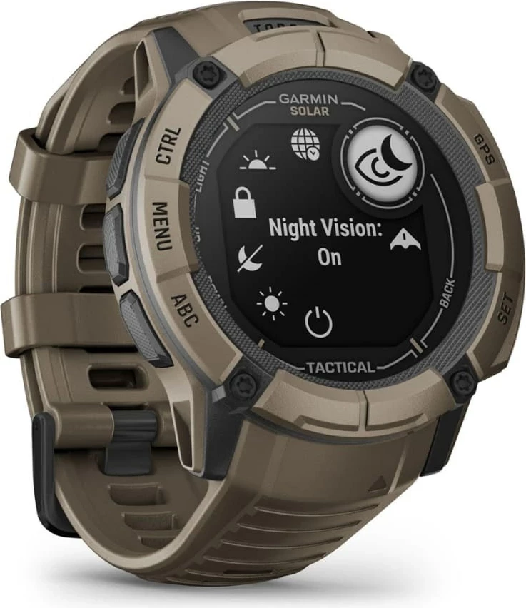 Smartwatch Garmin Instinct 2X Solar Tactical Edition, 50 mm, GPS, Gjelbër