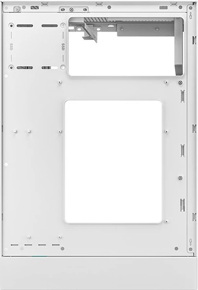 Kasë DeepCool CH170 PLUS WH, xham i temperuar, e bardhë