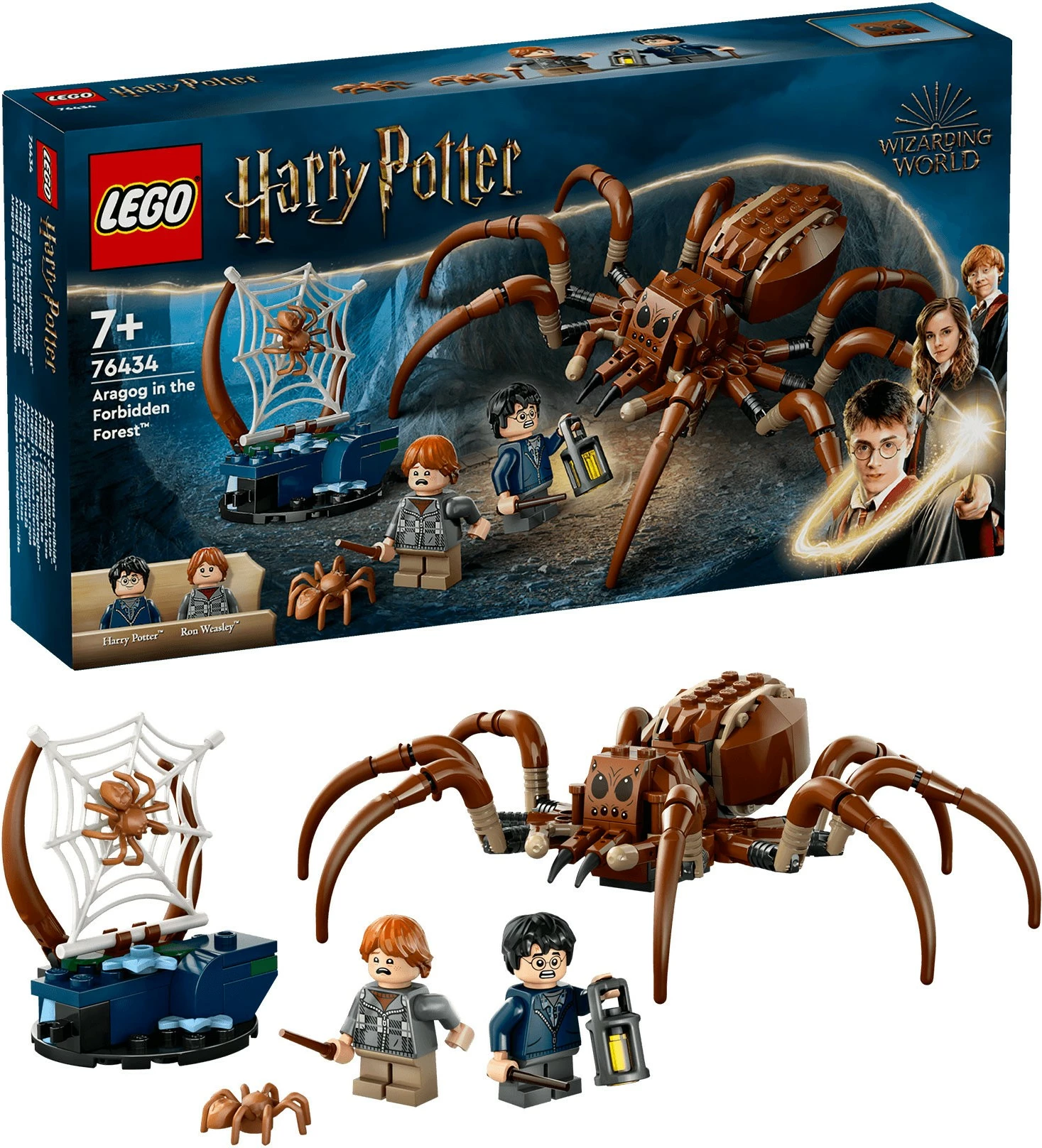 Set ndërtimi LEGO Harry Potter Aragog në Pyllin e Ndaluar, 195 pjesë, Multingjyrësh