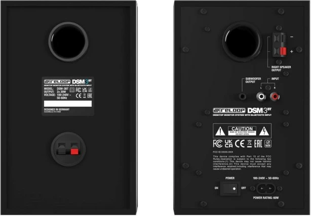 Monitorë studio Reloop DSM-3 BT, të zinj, set