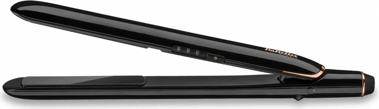 Drejtues flokësh BaByliss Smooth Finish ST250E, qeramik-turmalin, e zezë