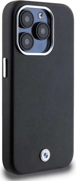 Mbështjellës BMW Signature Wrapped Metal MagSafe për iPhone 15 Pro, i zi