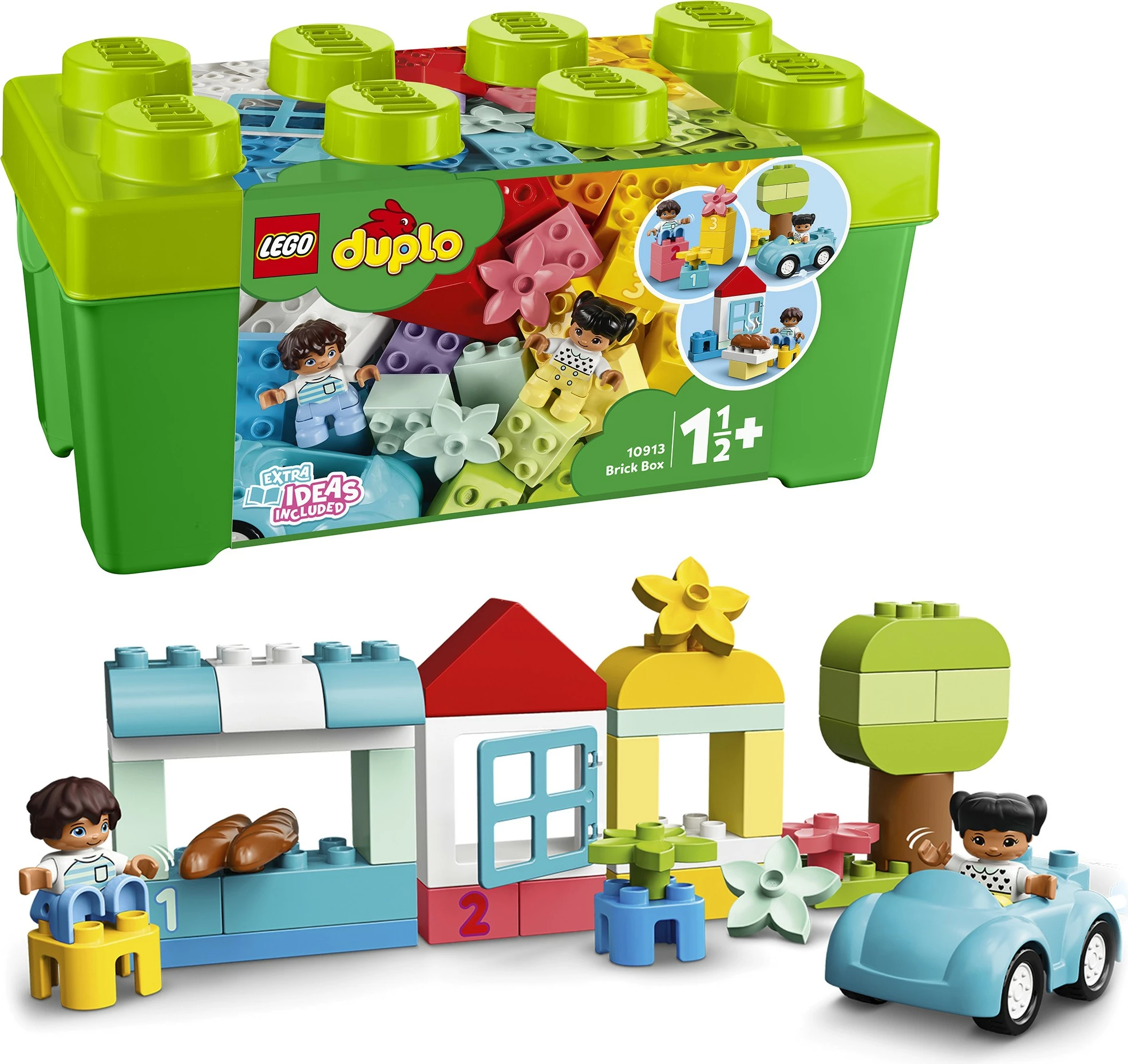 Set ndërtimi LEGO DUPLO Classic Brick Box 10913, 65 pjesë, shumëngjyrësh