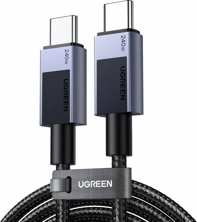 Kabllo USB-C në USB-C Ugreen LP513 (UGR5580) 2 m PD 3.1 240W, e zezë