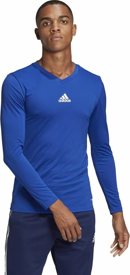 Bluze termike me mëngë të gjata Adidas Team Base Thermal Underwear, AEROREADY, Primegreen, S, blu