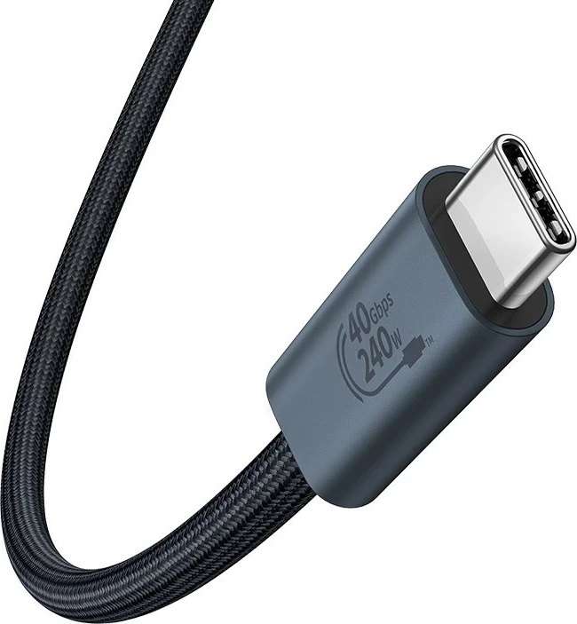 Kabllo USB C në USB C Baseus, 1 m, 240 W, E zezë