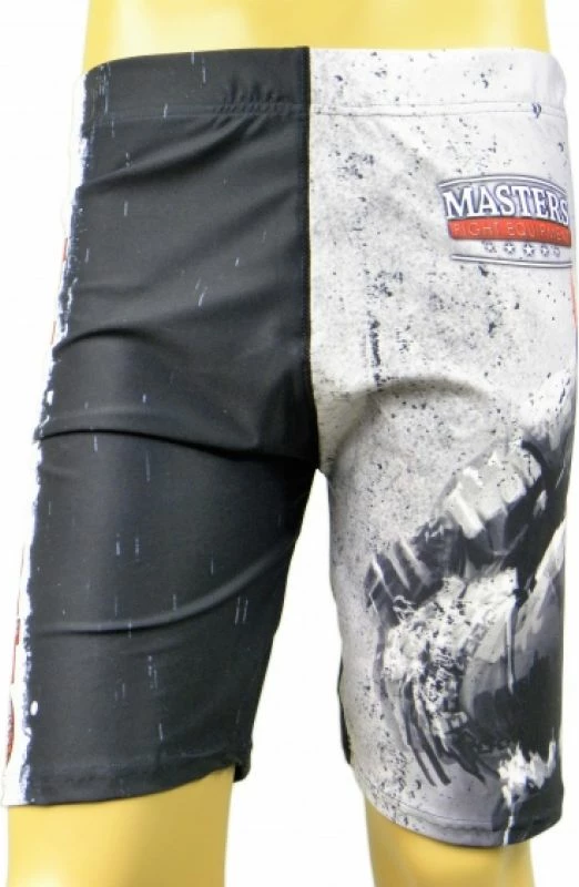 Pantallona sportive për meshkuj Masters, Stm-Warrior, të zeza me gri