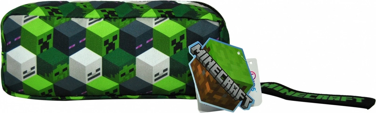 Mbështjellës lapsash Minecraft Kids Euroswan MCBAM010, poliestër, drejtkëndor, gjelbër/zi