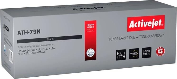Toner zëvendësues Activejet ATH-79N për printer HP, i zi