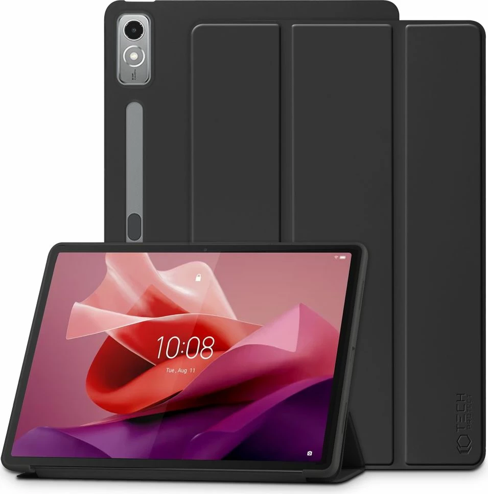 Mbështjellës Tech-Protect SmartCase për Lenovo Tab P12 12.7", i zi