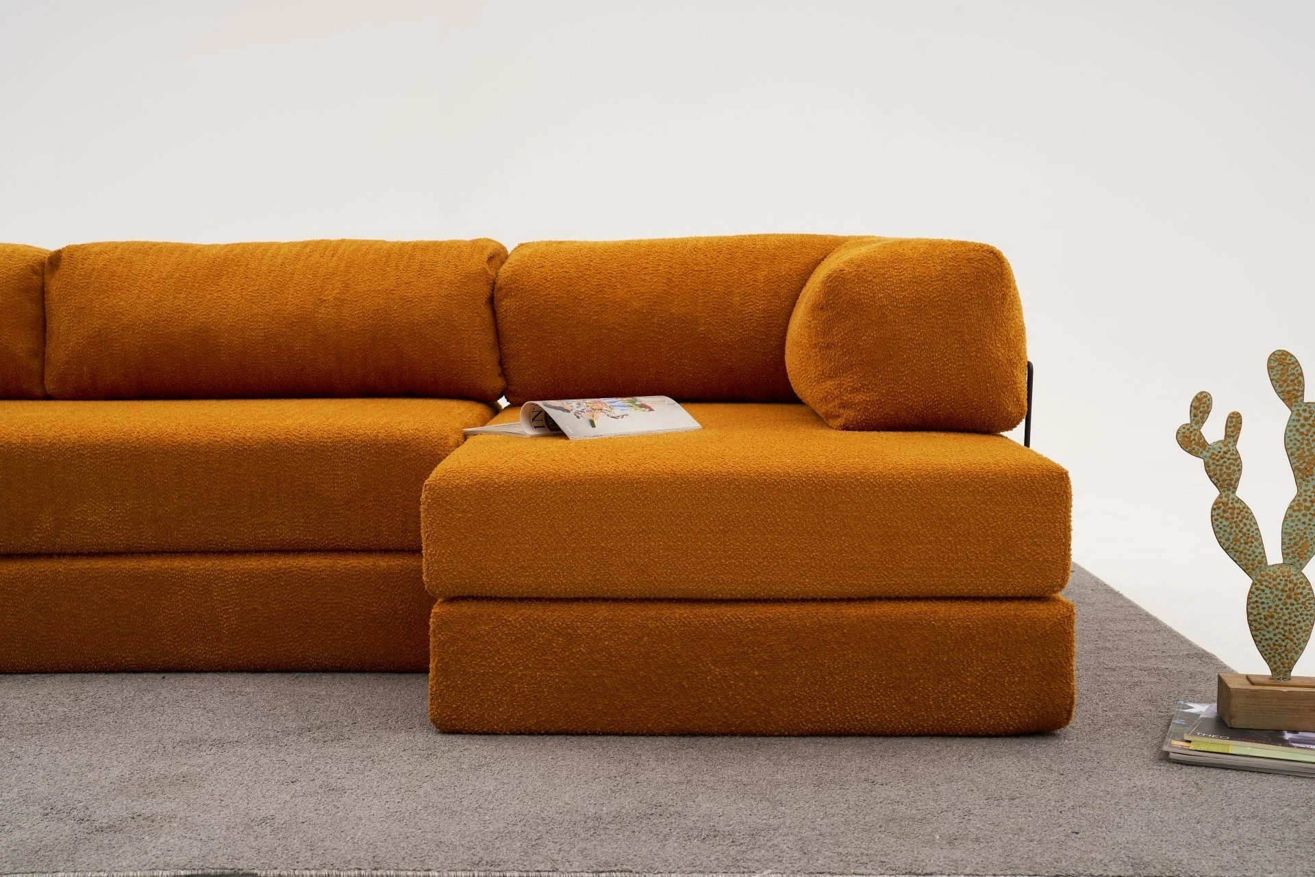 Këndsofa Atelier del Sofa, Comfort, portokalli