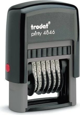 Vulë numerike Trodat 4846, e zezë/gri
