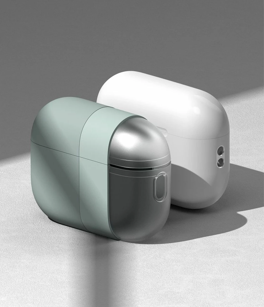 Mbështjellës Ringke për AirPods Pro/Pro 2, Silikon, i gjelbër, me karabiner