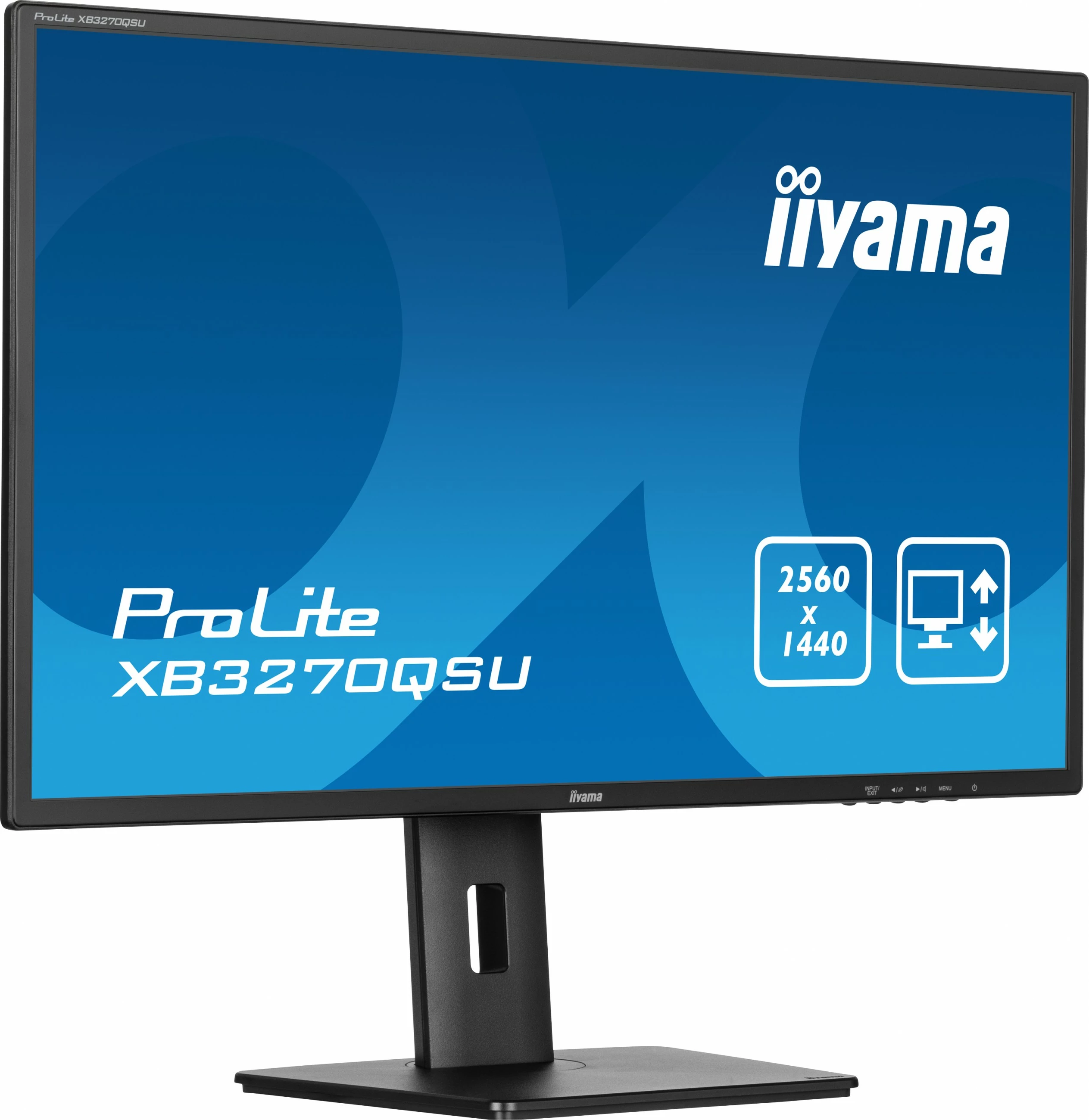 Monitor iiyama ProLite XB3270QSU-B1, 32", 2560 x 1440, Wide Quad HD, LED, e zezë