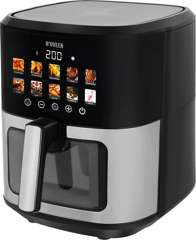 Fritezë me ajër të nxehtë N'OVEEN AF770 X-LINE, e zezë, argjendtë
