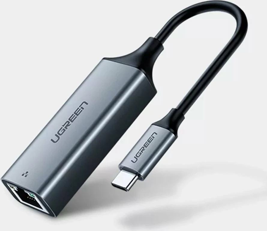 Adapter rrjeti USB-C në RJ45 Ugreen CM199 1Gbps, 50737B, gri