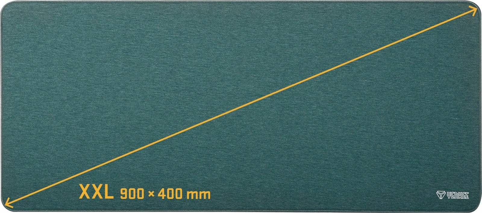 Mauspad XXL YENKEE YPM 9040GN, 900x400 mm, Gjelbër