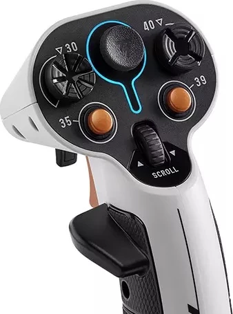 Set joystickësh Thrustmaster Sol-R 2 HOSAS Space Sim Duo për PC, 2x flight stick, RGB, 88 komanda, bardh/zi, set 2 copë